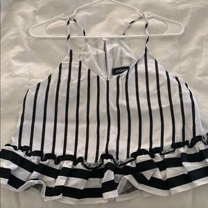 Beautiful strips black & white Top